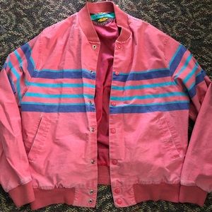 Vintage wrangler brushpopper bomber jacket